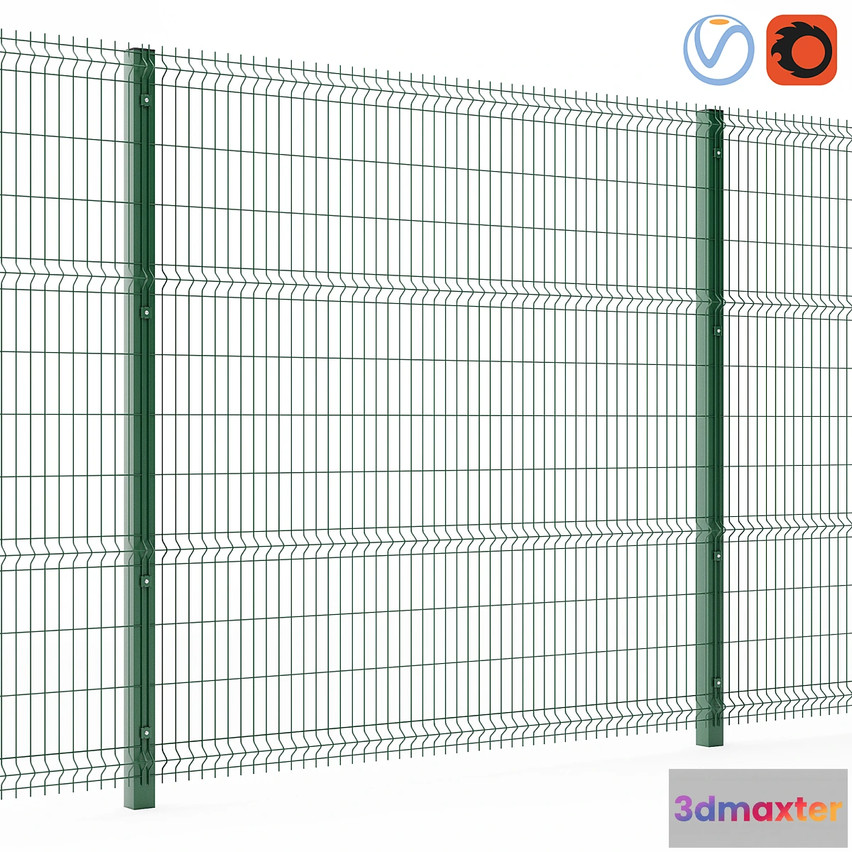 1428112 - Metal fence 3D 3D Max