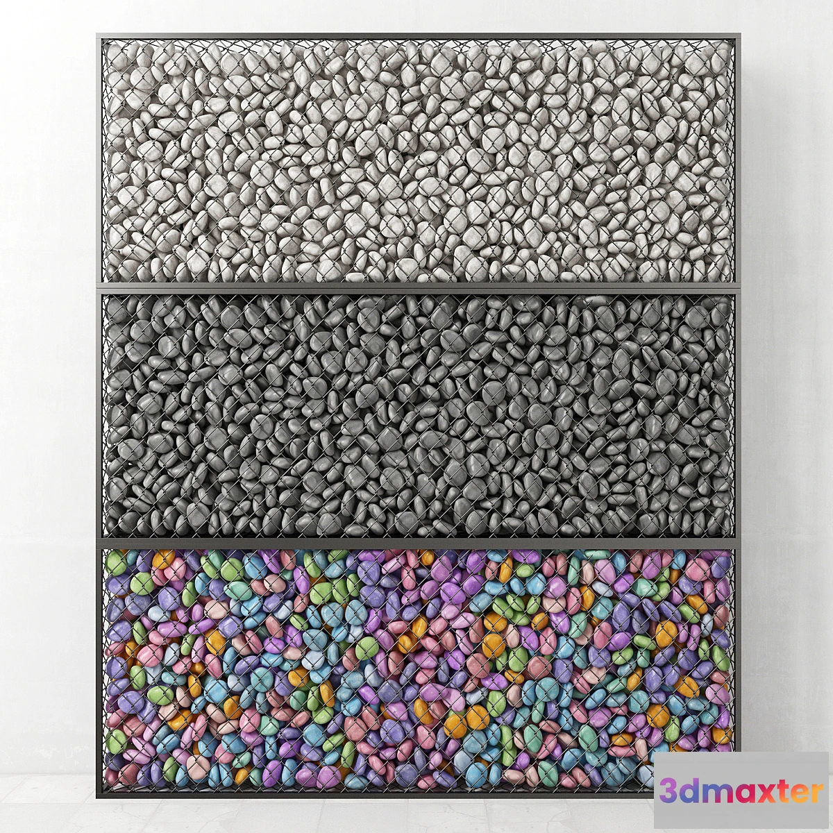 1428244 - Gabion medium pebble _ Gabion medium pebble 3D Max