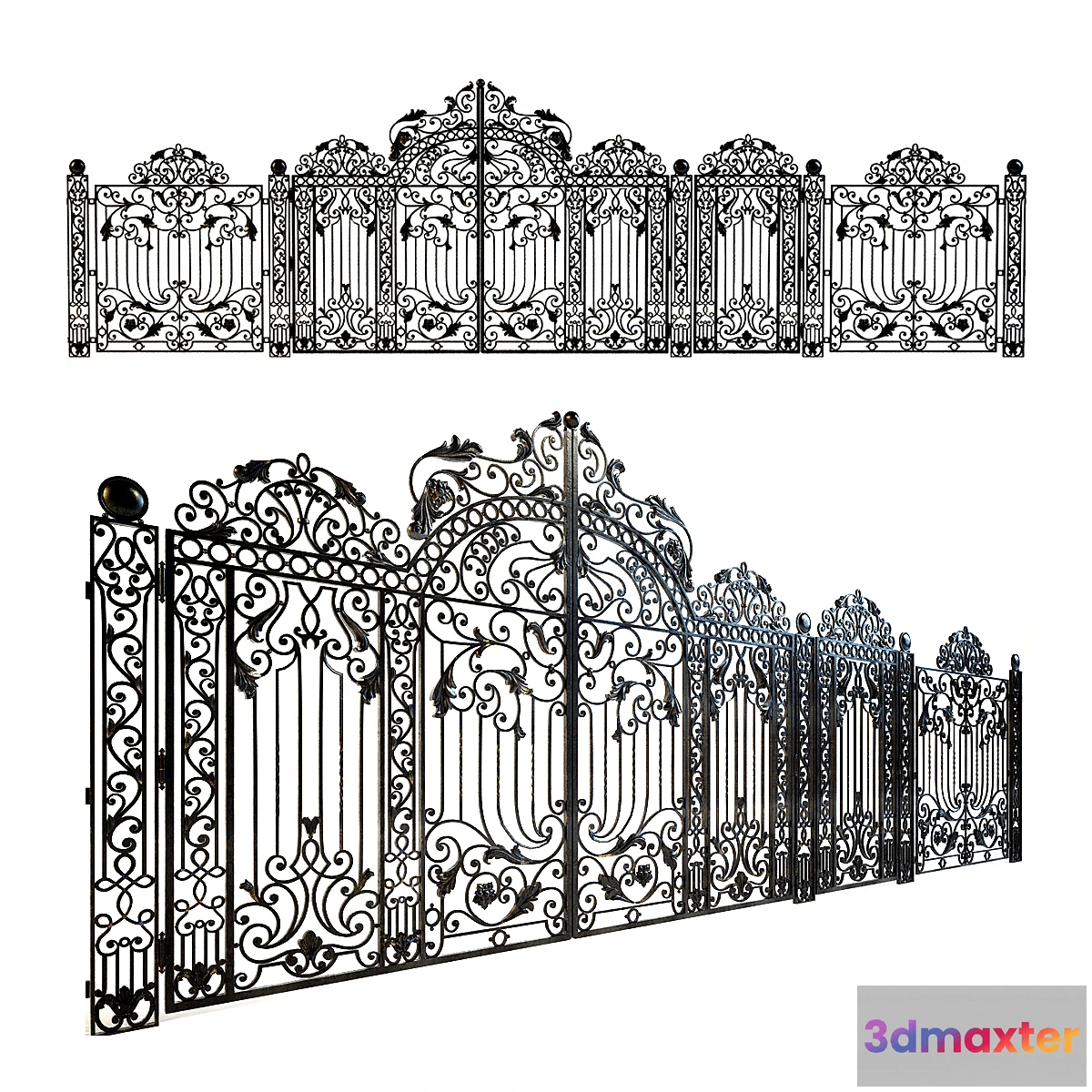 1447518 - Forged gates wickets and fences 3D Max