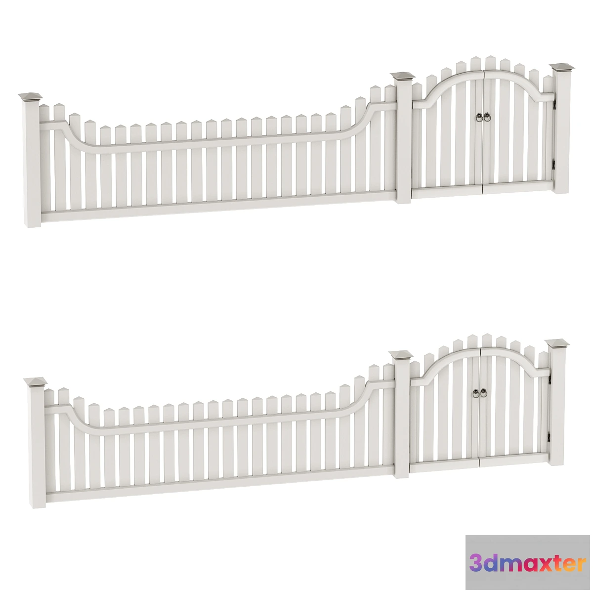 1468152 - PVC fence 3D Max