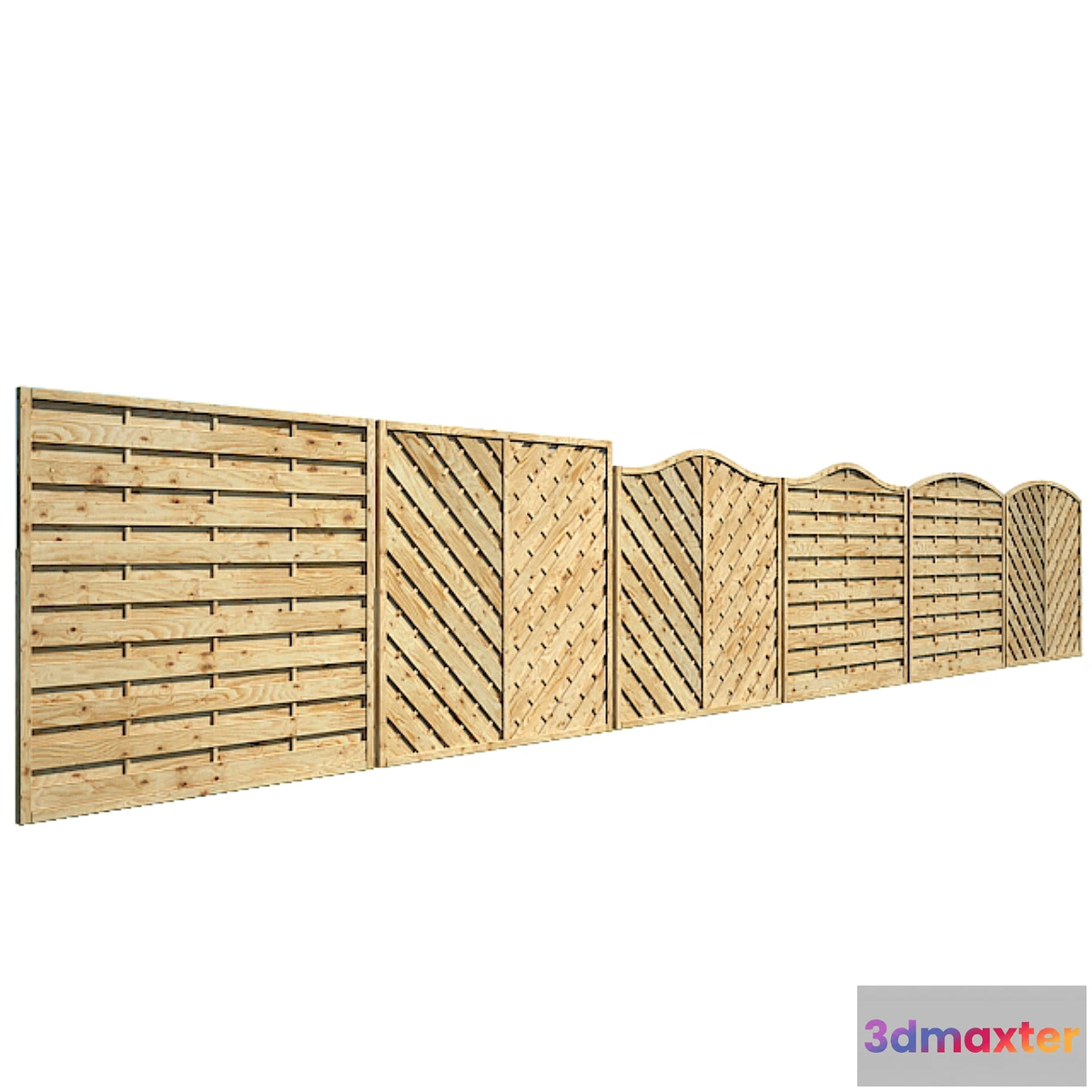 1469974 - Wooden fence 3D Max