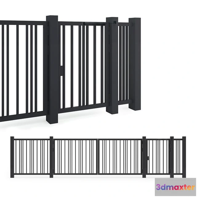 1540279 - Inter-section doors with Artic Line 2.0 closer 3D Max