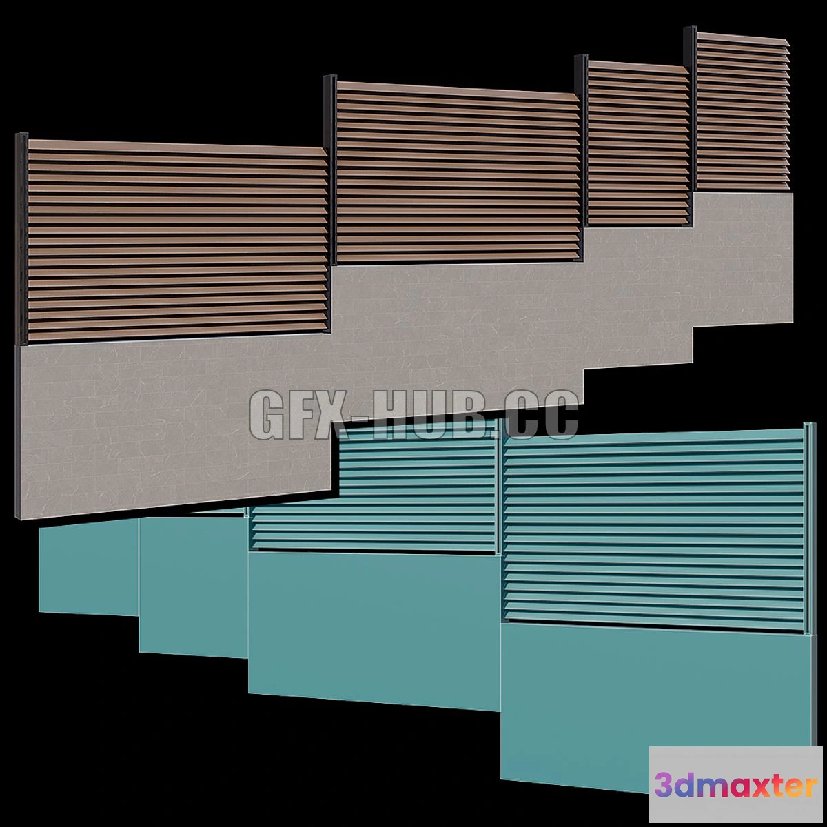 1546887 - High fence 3D Max