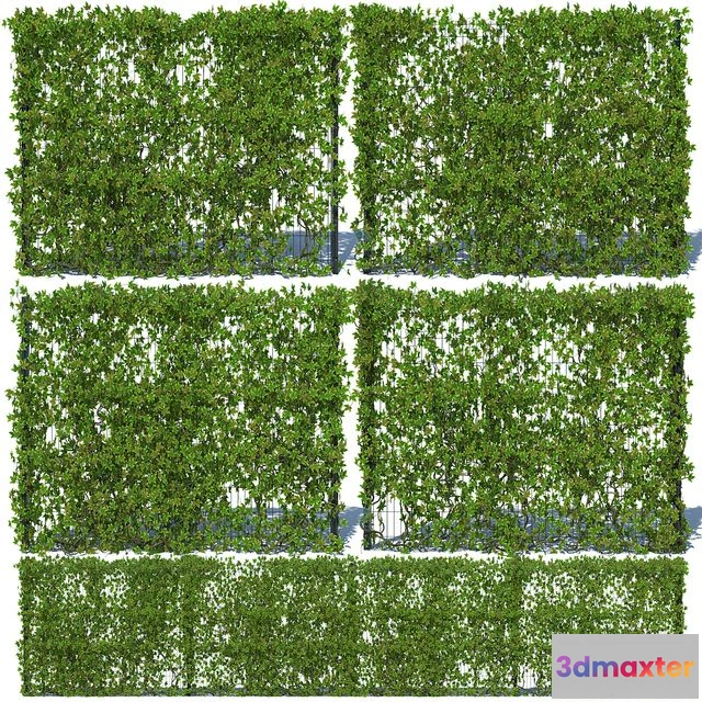 1551951 - Metal Fence 3D (H-203) with Ivy v3 3D Max