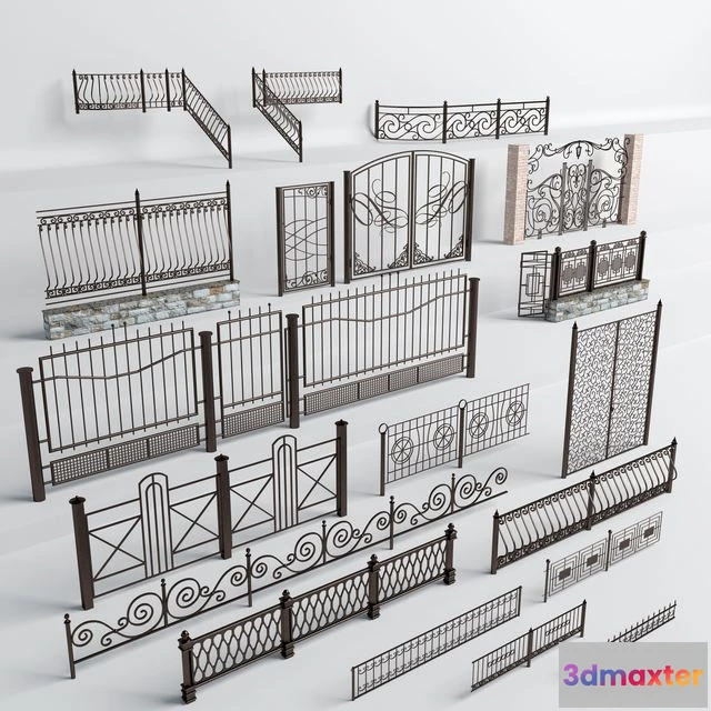 1561780 - Wrought iron fences 3D Max