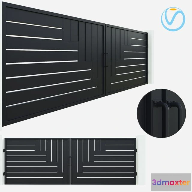 1562265 - Modern MS main gate 3D Max