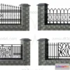 1686074 - Fence 3D Models for Free Download - Architecture Fence - 015 - VRAY Render 3D Max