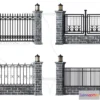 1686076 - Fence 3D Models for Free Download - Architecture Fence - 016 - VRAY Render 3D Max