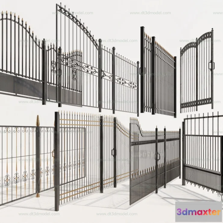 1686086 - Fence 3D Models for Free Download - Architecture Fence - 021 - VRAY Render 3D Max