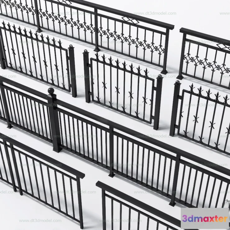 1686092 - Fence 3D Models for Free Download - Architecture Fence - 024 - VRAY Render 3D Max