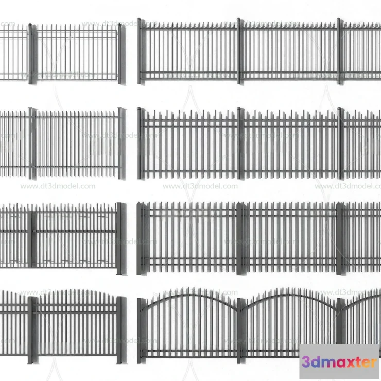 1686114 - Fence 3D Models for Free Download - Architecture Fence - 035 - VRAY Render 3D Max