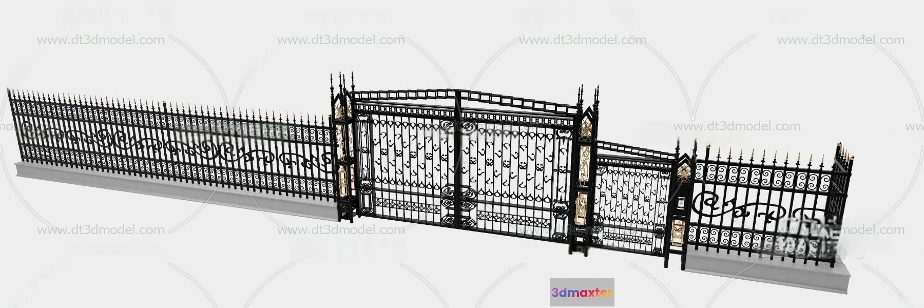 1686134 - Fence 3D Models for Free Download - Architecture Fence - 045 - VRAY Render 3D Max