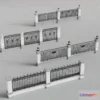 1686150 - Fence 3D Models for Free Download - Architecture Fence - 053 - VRAY Render 3D Max