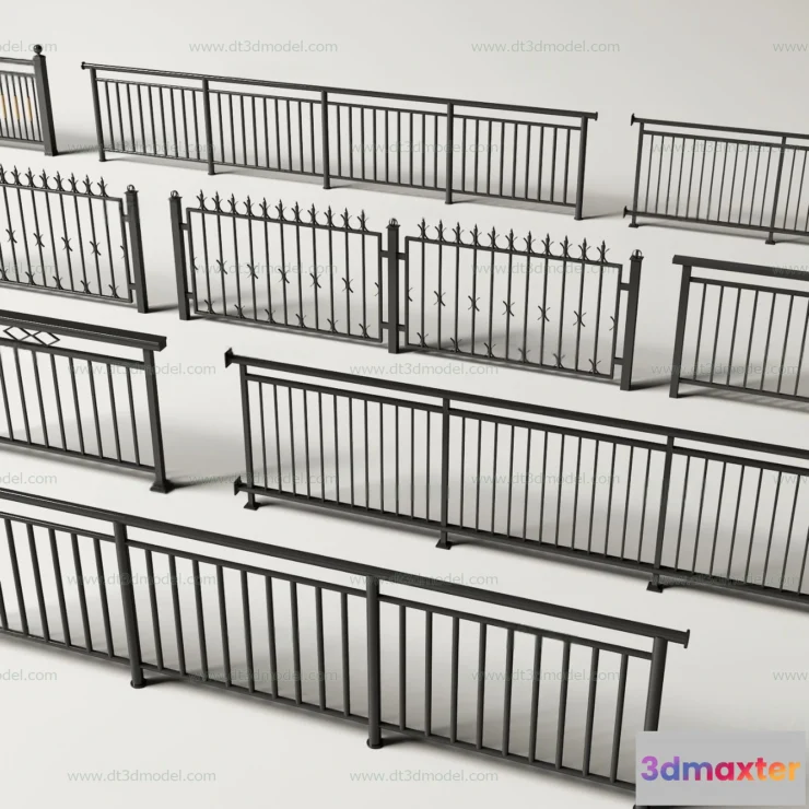 1686164 - Fence 3D Models for Free Download - Architecture Fence - 060 - VRAY Render 3D Max