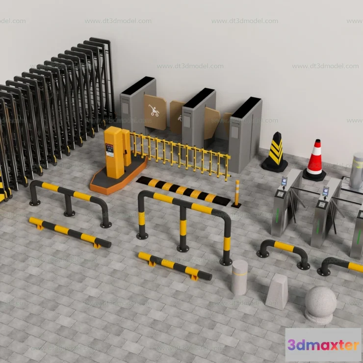 1686174 - Fence 3D Models for Free Download - Architecture Fence - 065 - VRAY Render 3D Max