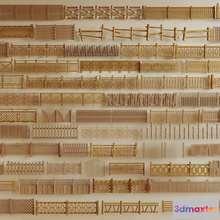 1686182 - Fence 3D Models for Free Download - Architecture Fence - 069 - VRAY Render 3D Max