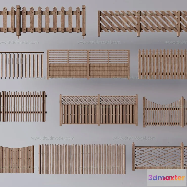 1686198 - Fence 3D Models for Free Download - Architecture Fence - 077 - VRAY Render 3D Max