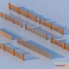1686210 - Fence 3D Models for Free Download - Architecture Fence - 083 - VRAY Render 3D Max