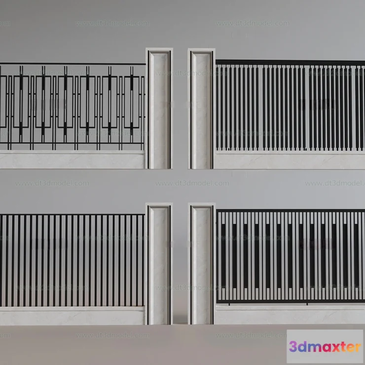 1686234 - Fence 3D Models for Free Download - Architecture Fence - 095 - VRAY Render 3D Max