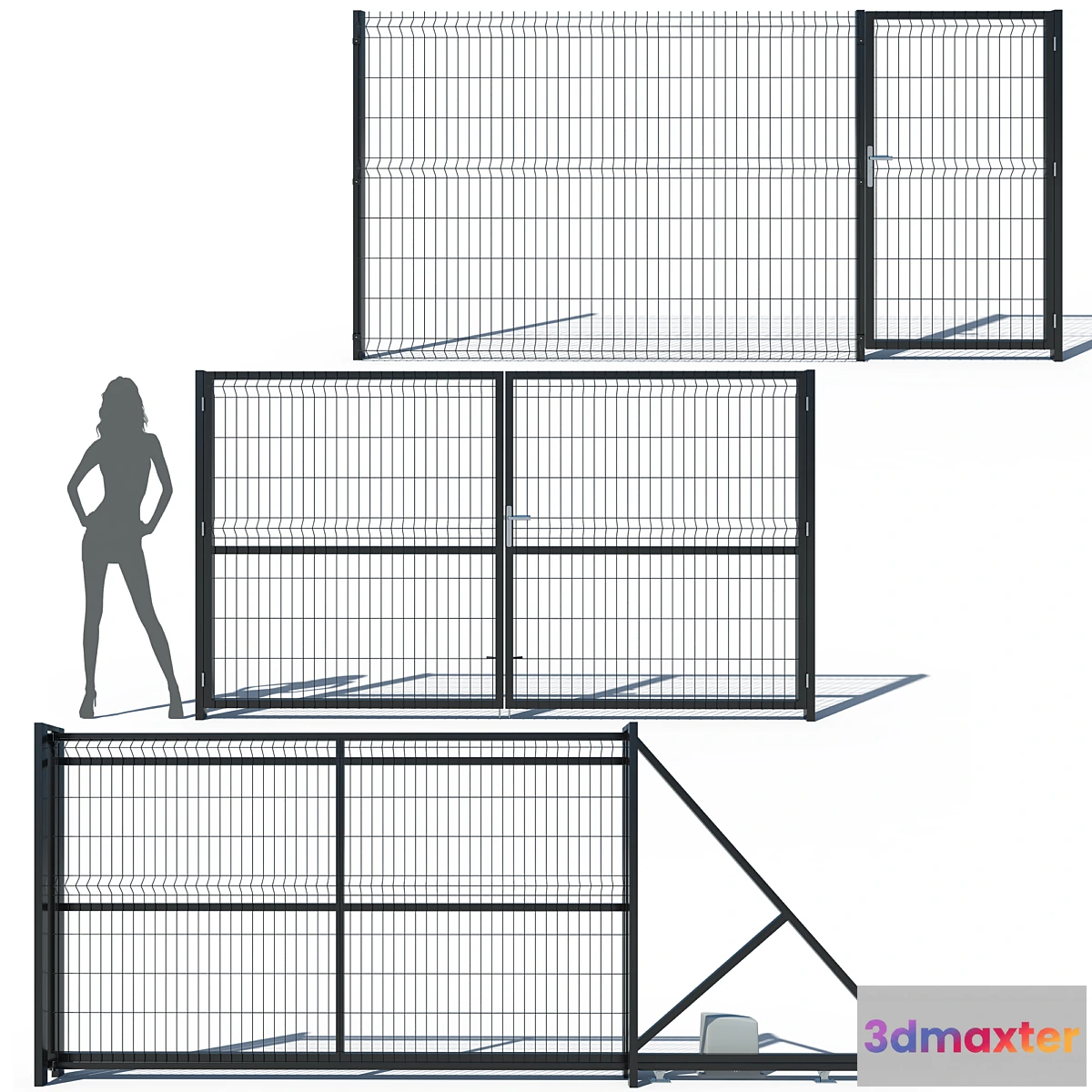 777313 - Metal Fence 3D (H-173)