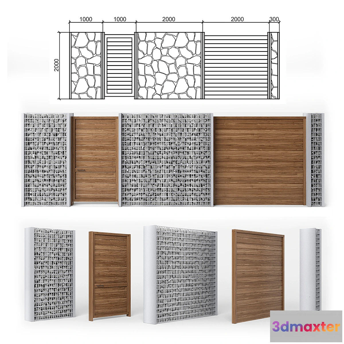 777383 - Fence gabion