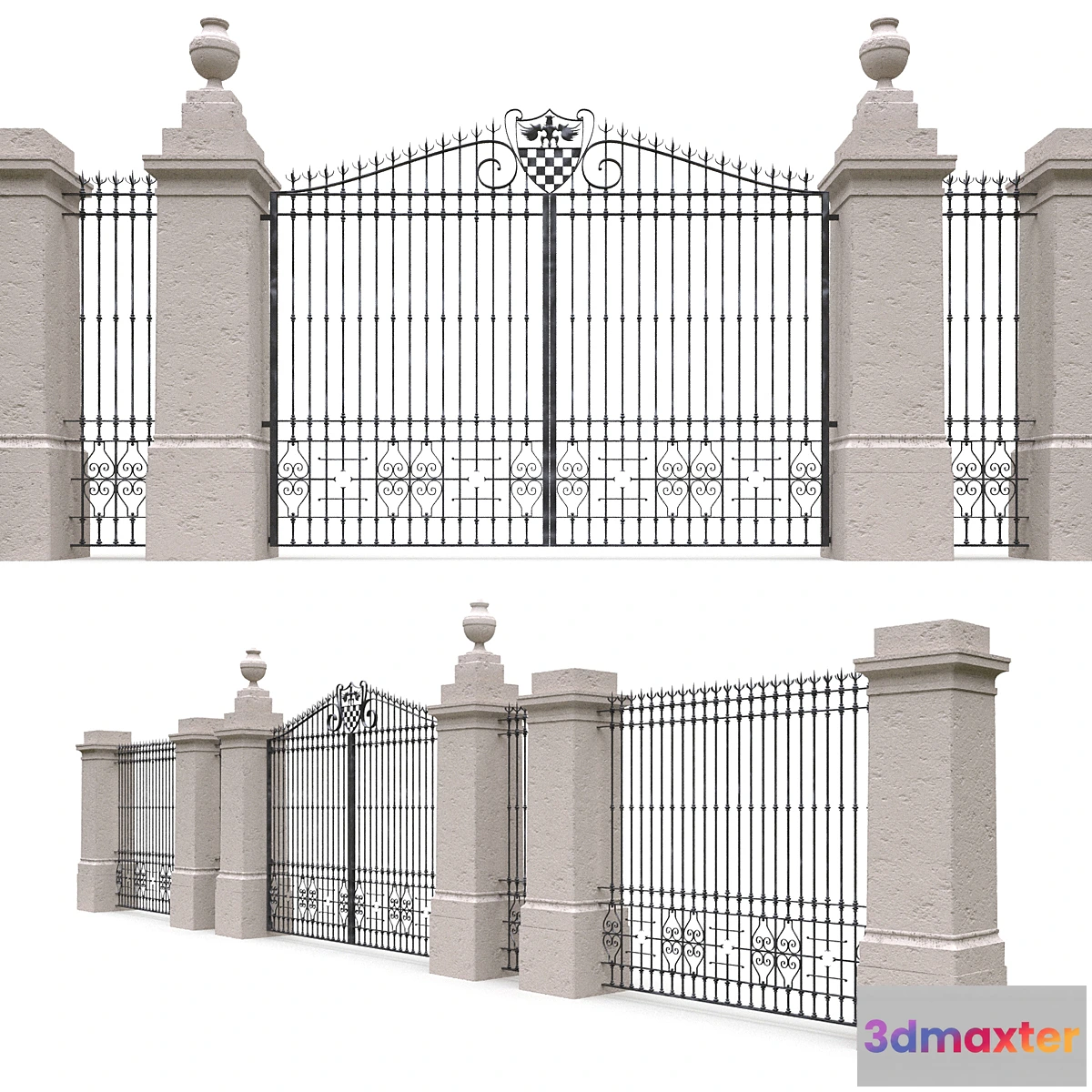 787892 - Classic gate and fence