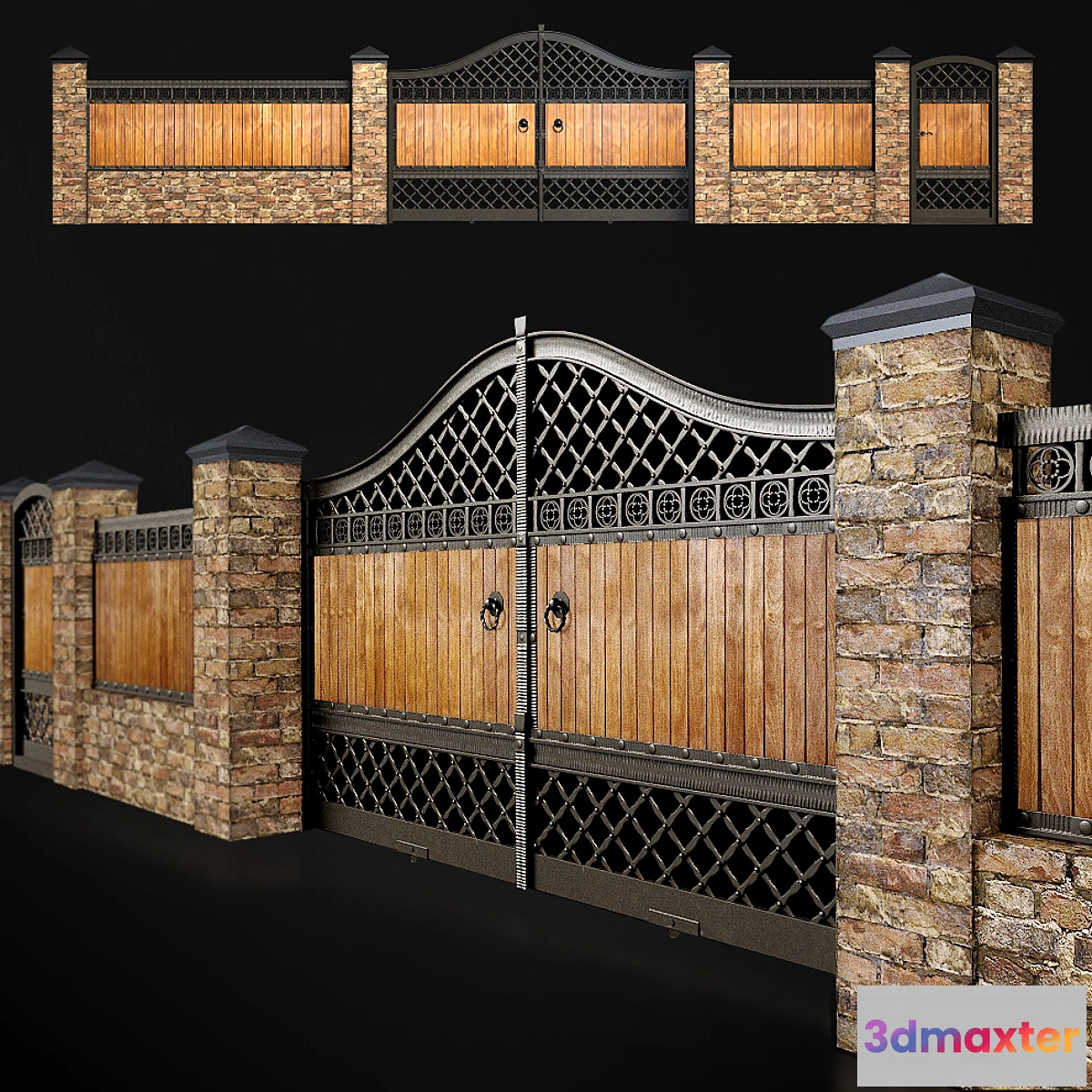 787894 - Fence with gate and wicket 3 - No.2