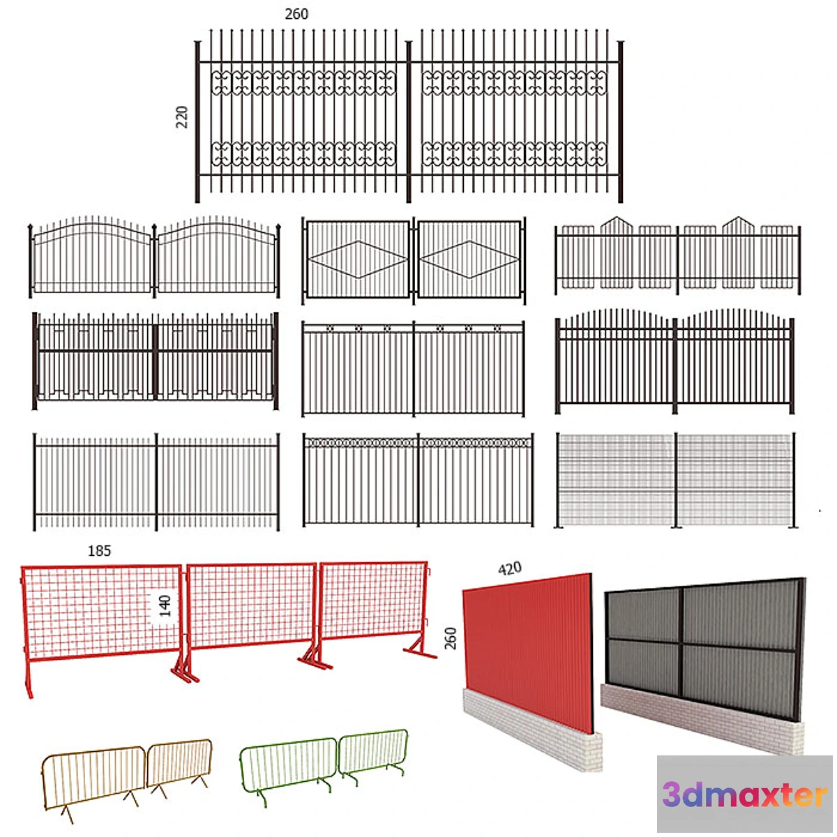 802910 - Fences barriers