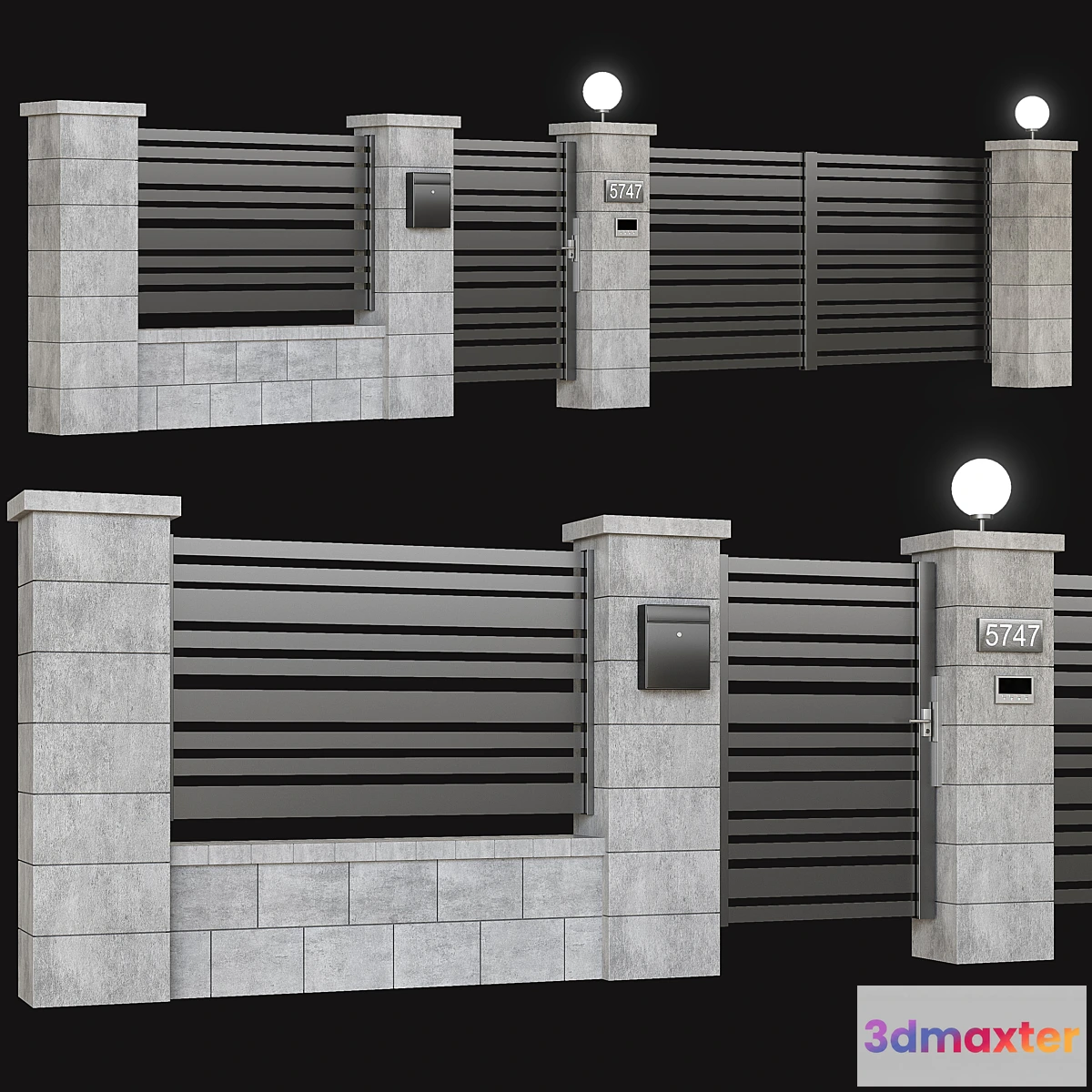 822770 - Fence with gate and intercom - No.4