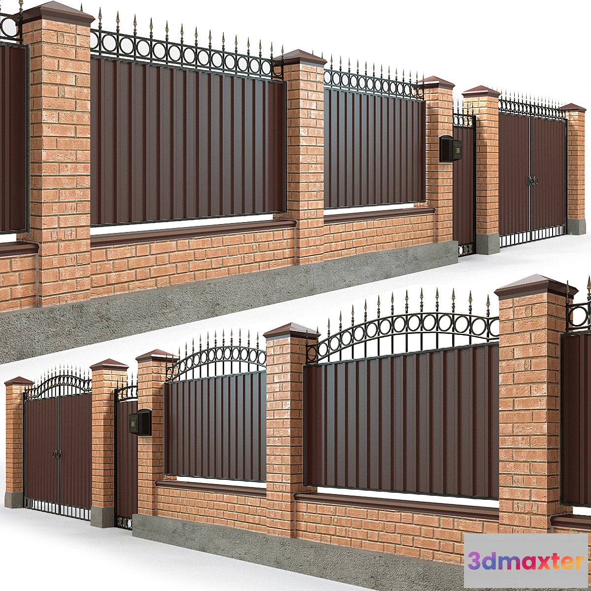 883946 - Fence with gate and wicket 5 - No.6