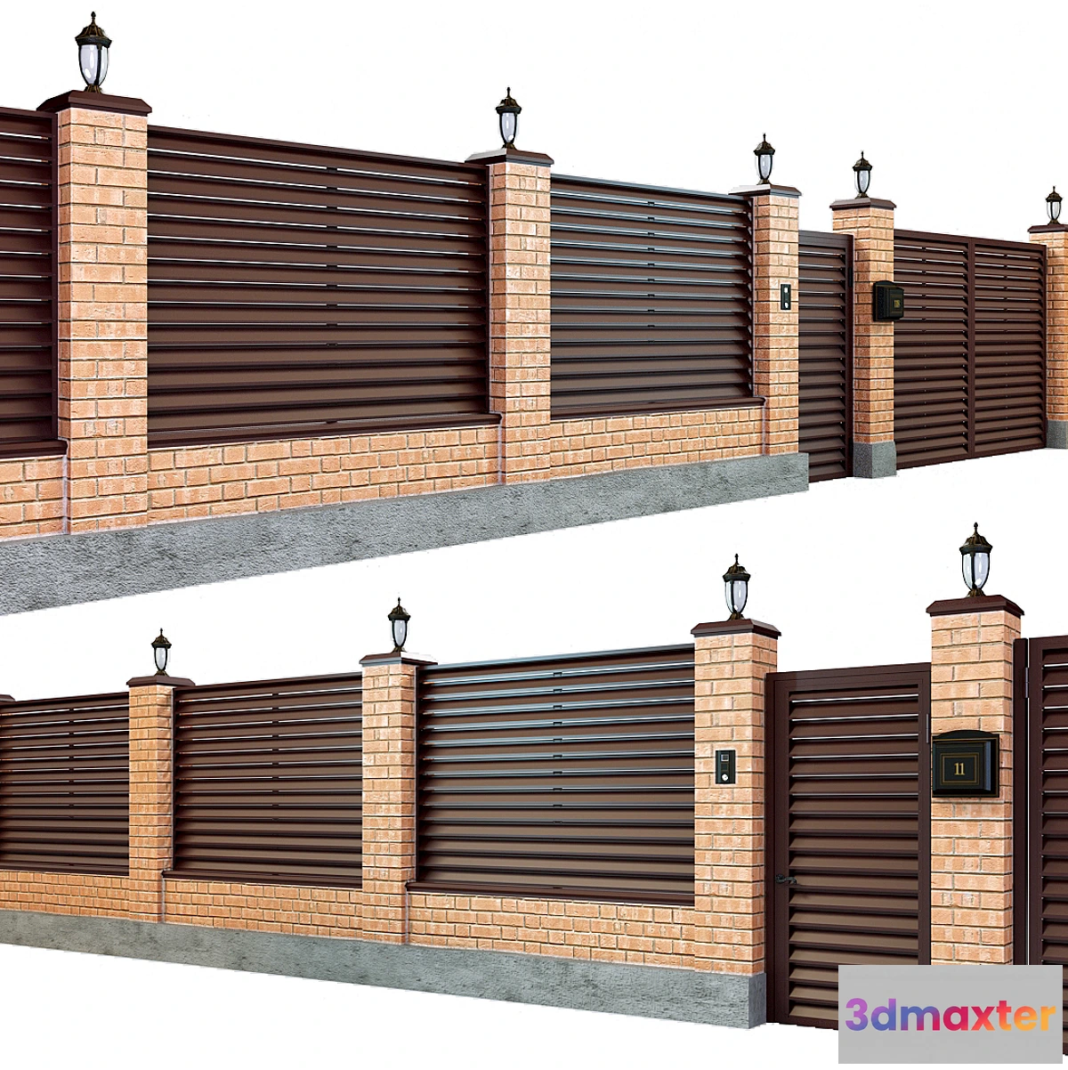 883950 - Fence with a gate and a wicket 7 - No.4