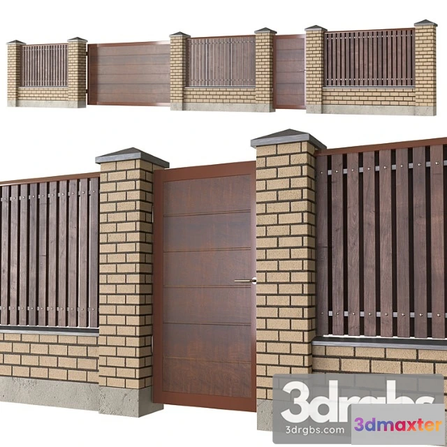 906732 - Brick Fence