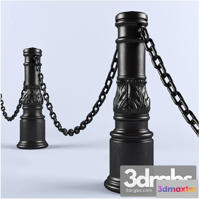 906736 - Cast Iron Support For Embankment Fencing