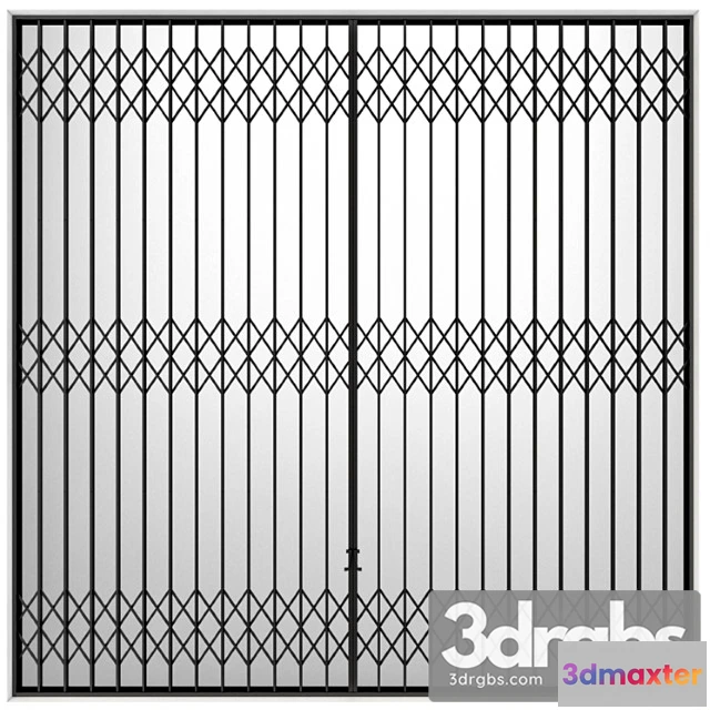 906910 - Metal Sliding Lattice Accordion Screen Type