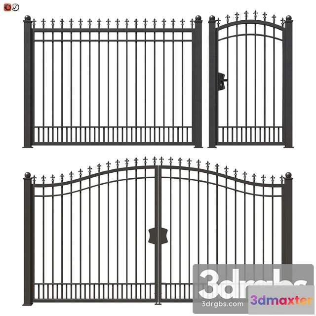 906944 - Set of forged railing 02