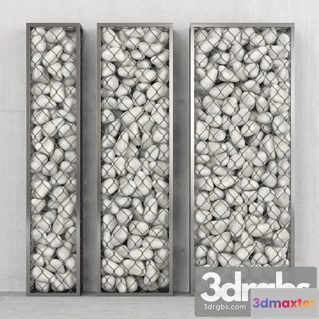 906972 - White pebble gabions