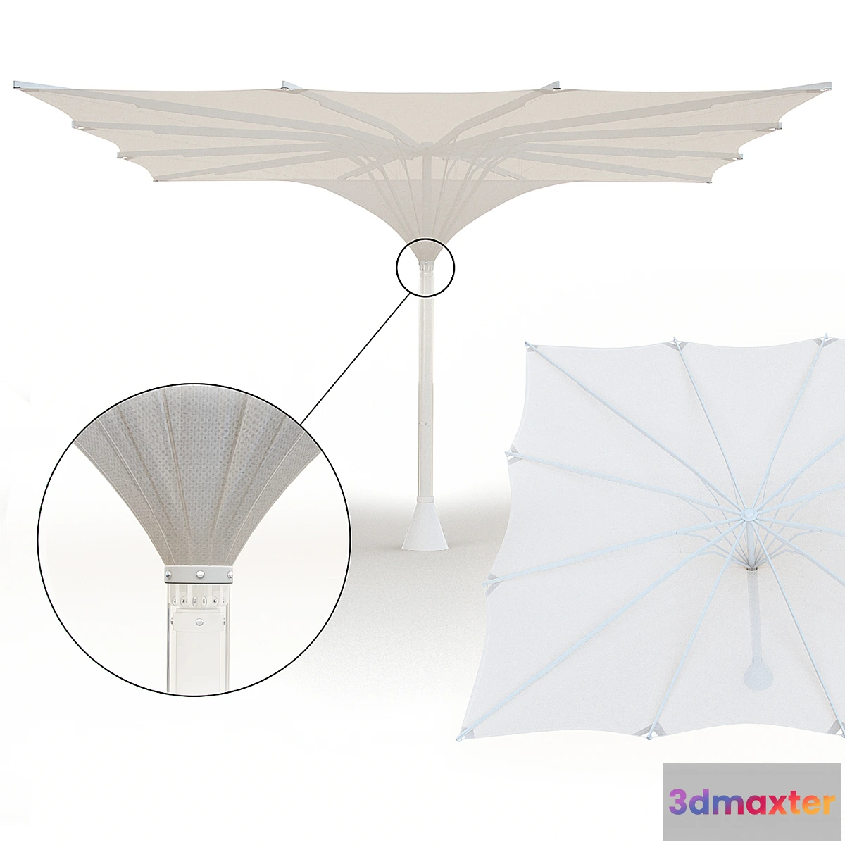 1392310 - Umbrella MDT-tex Tulip Form 3D Max