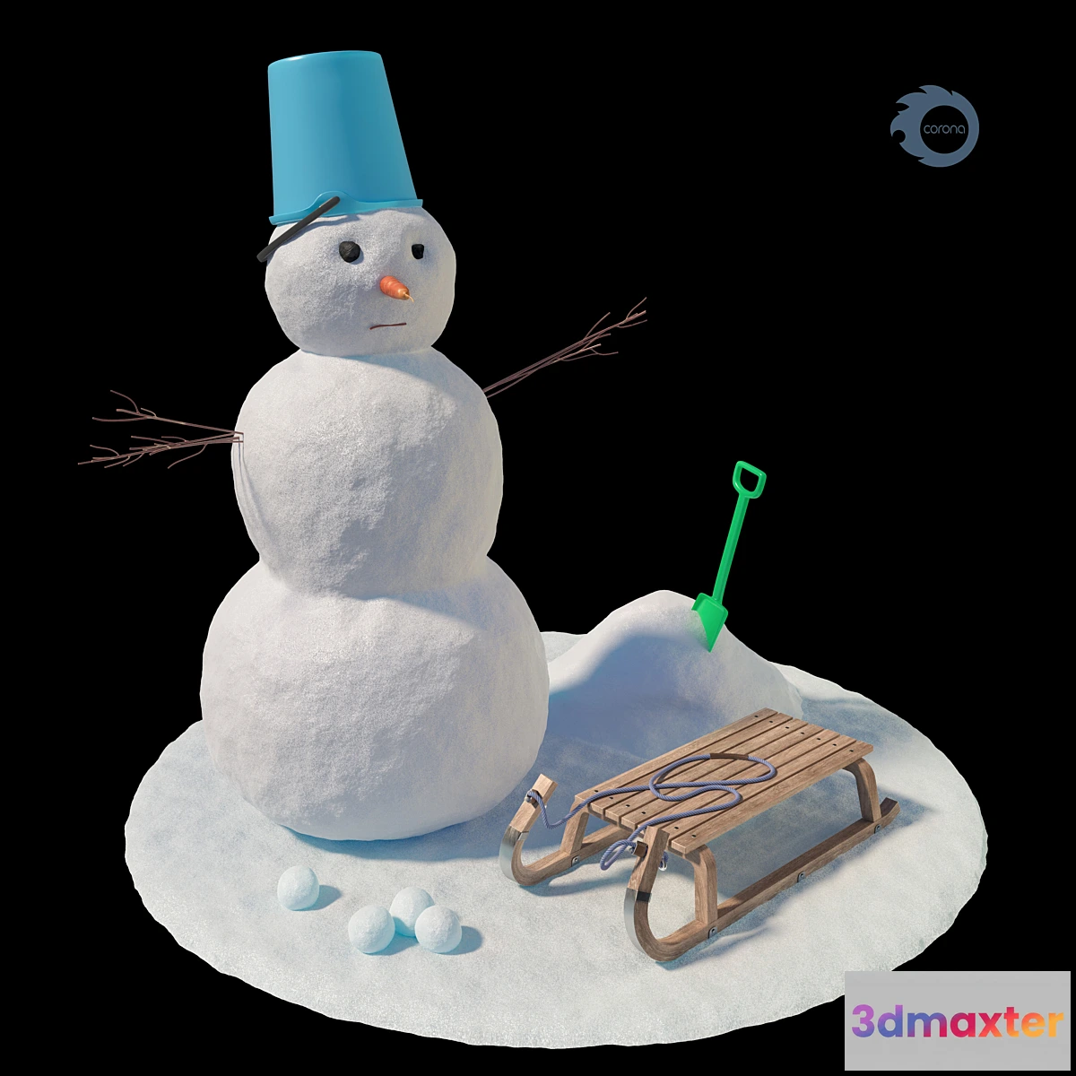 1392440 - Snowman 3D Max