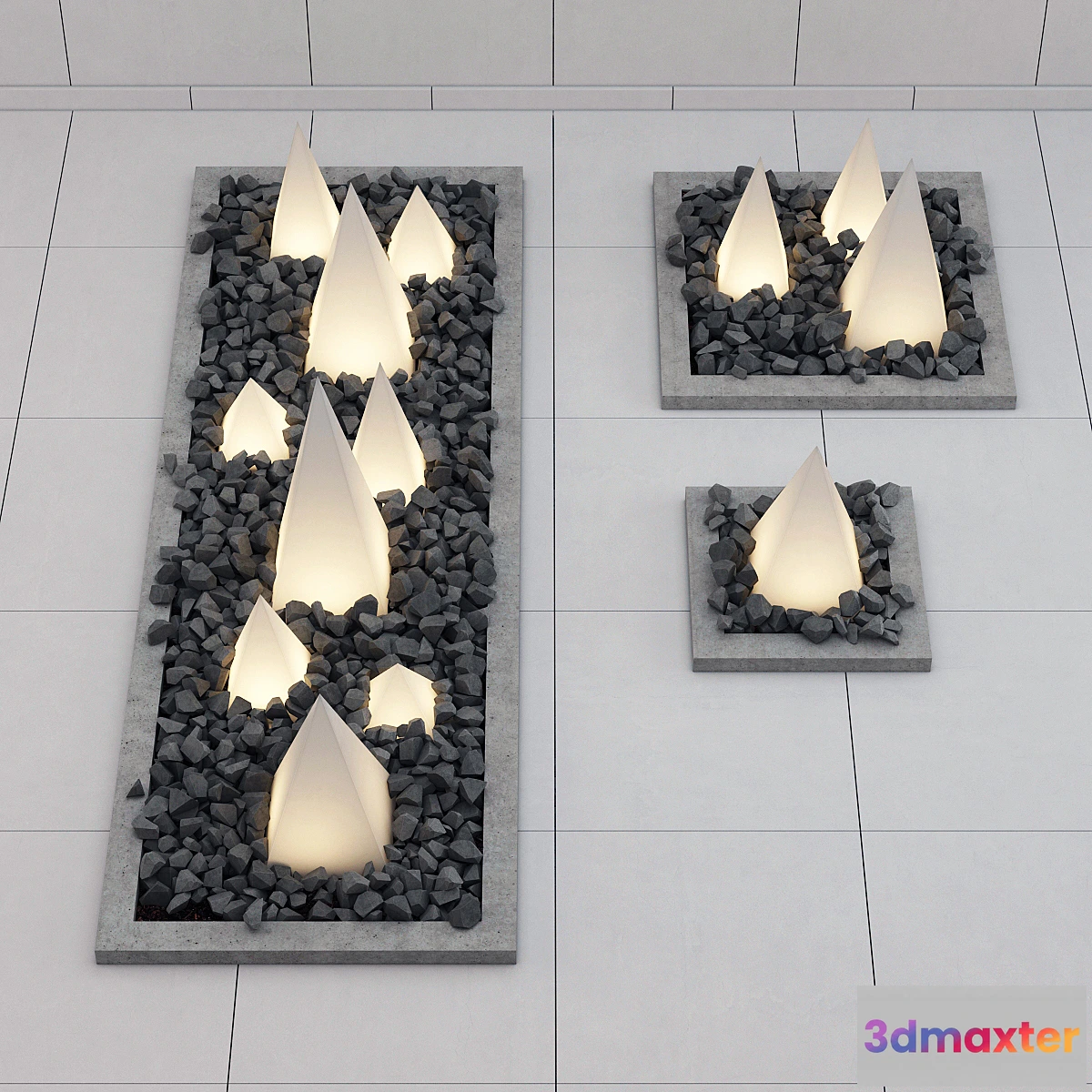 1392662 - Decor light pyramids 3D Max