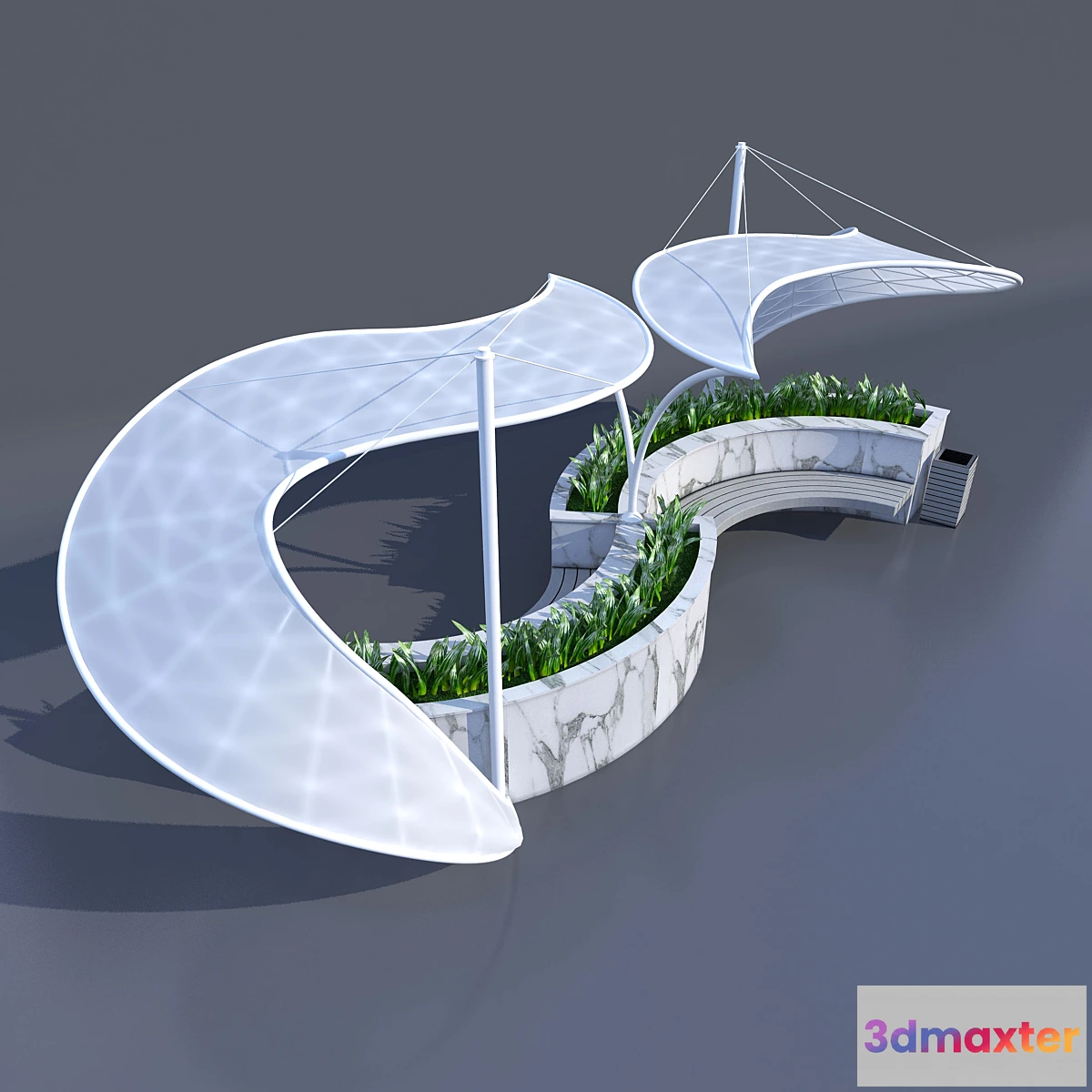 1393892 - awning decorative arbor 3D Max