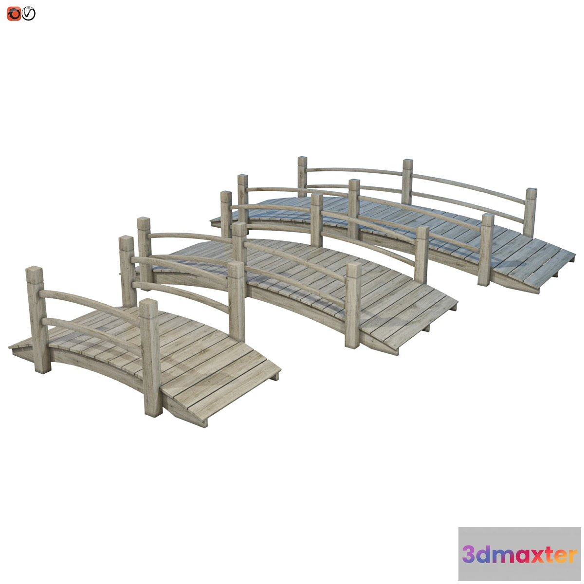 1394058 - Garden bridges set 2 3D Max