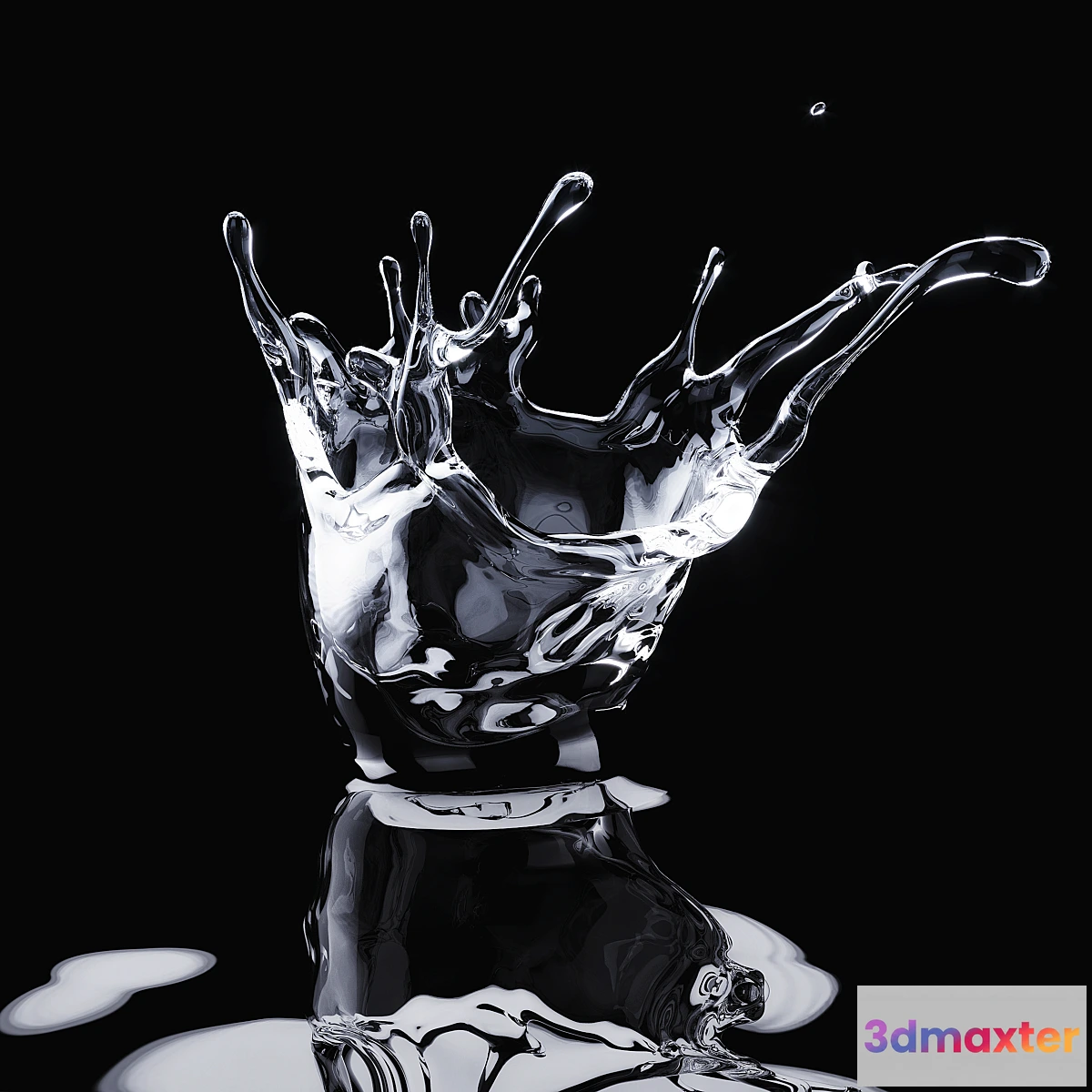 1396594 - Water Drop Crown 001 3D Max