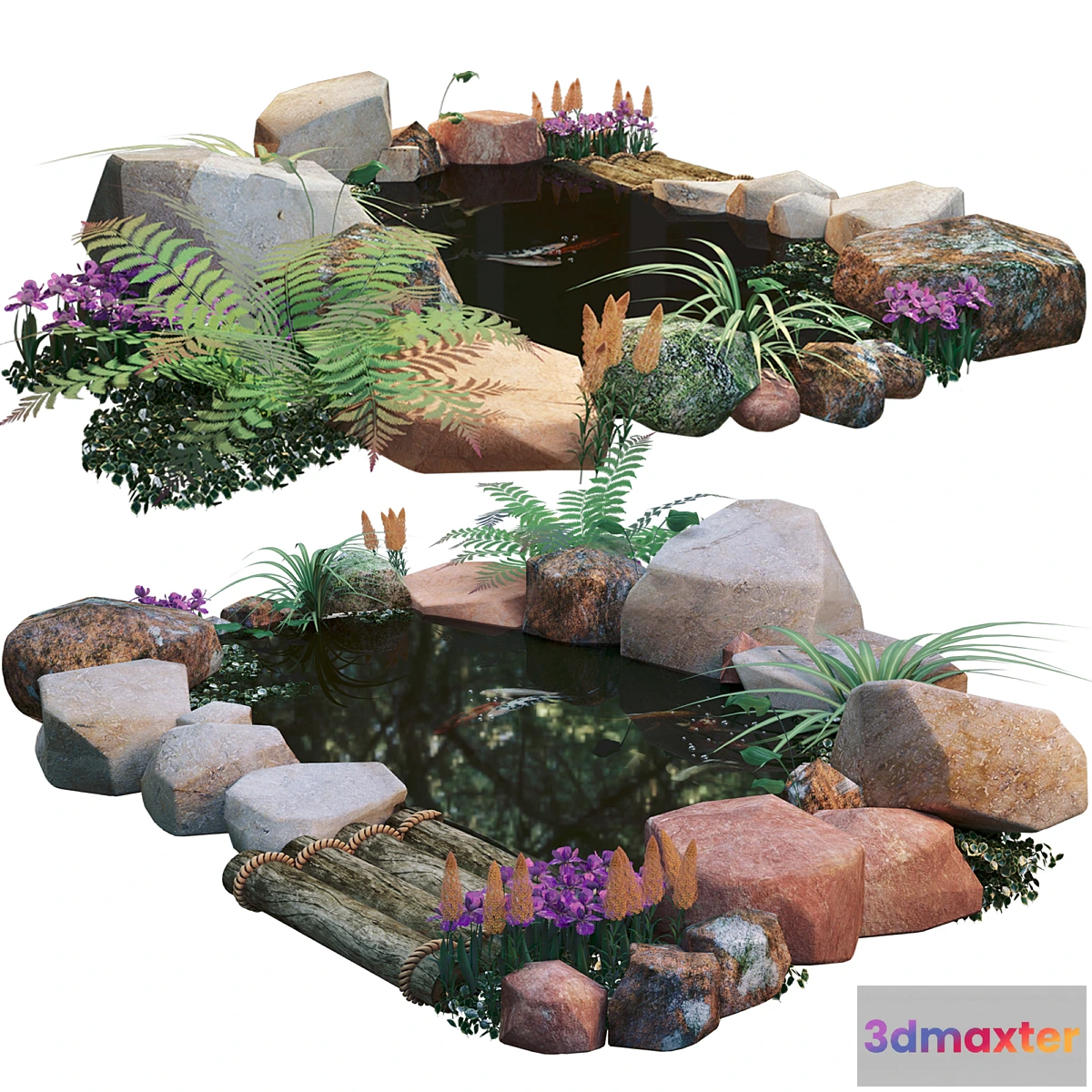 1397426 - artificial fish pond 3D Max