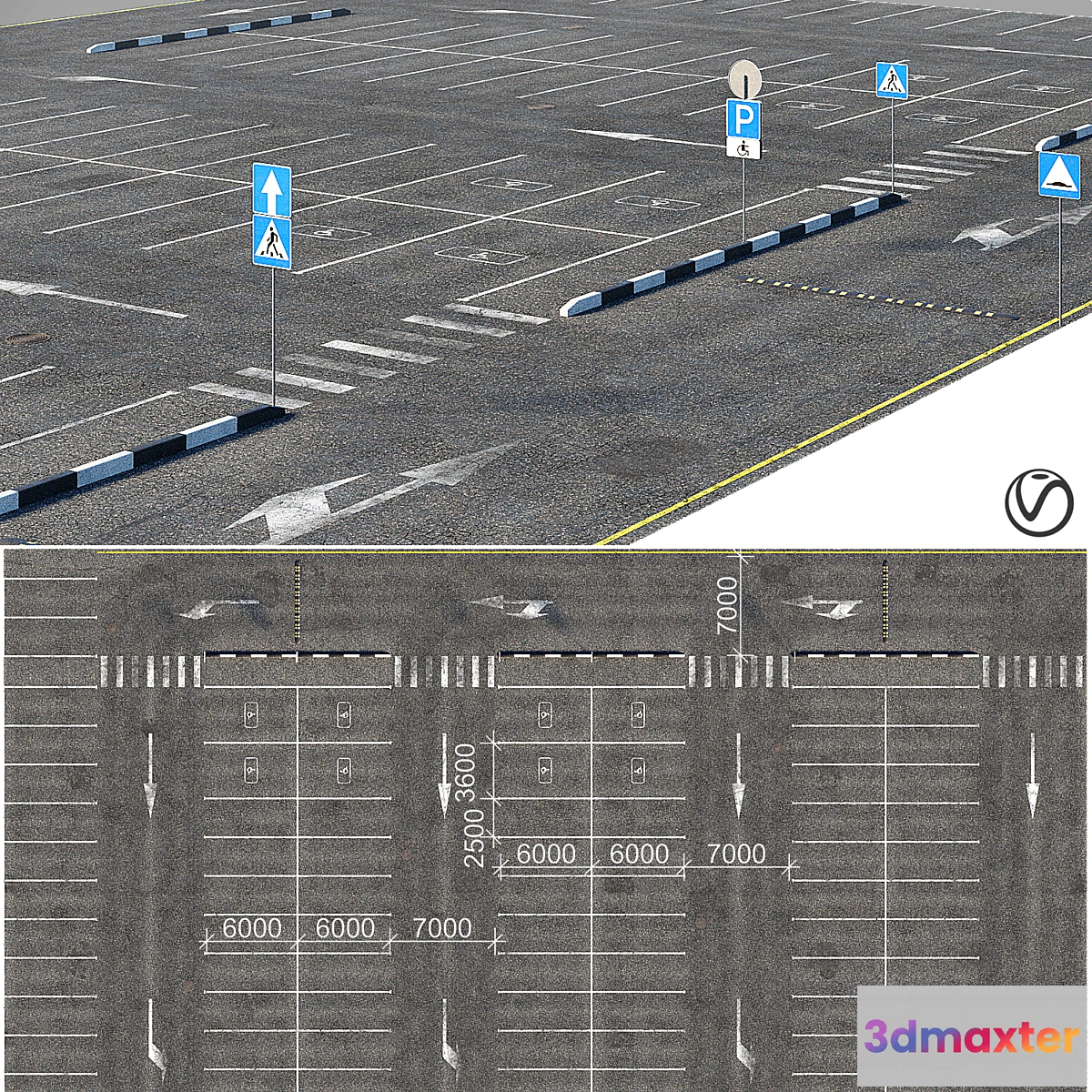 1399338 - outdoor car park 3D Max