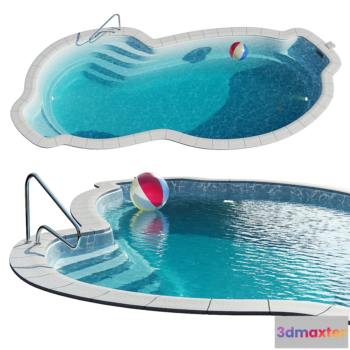 1400402 - Composite Manhattan Pool 3D Max