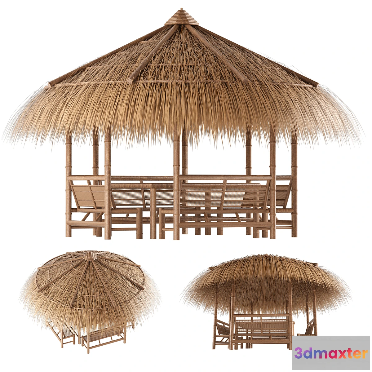 1400476 - bamboo gazebo 3D Max