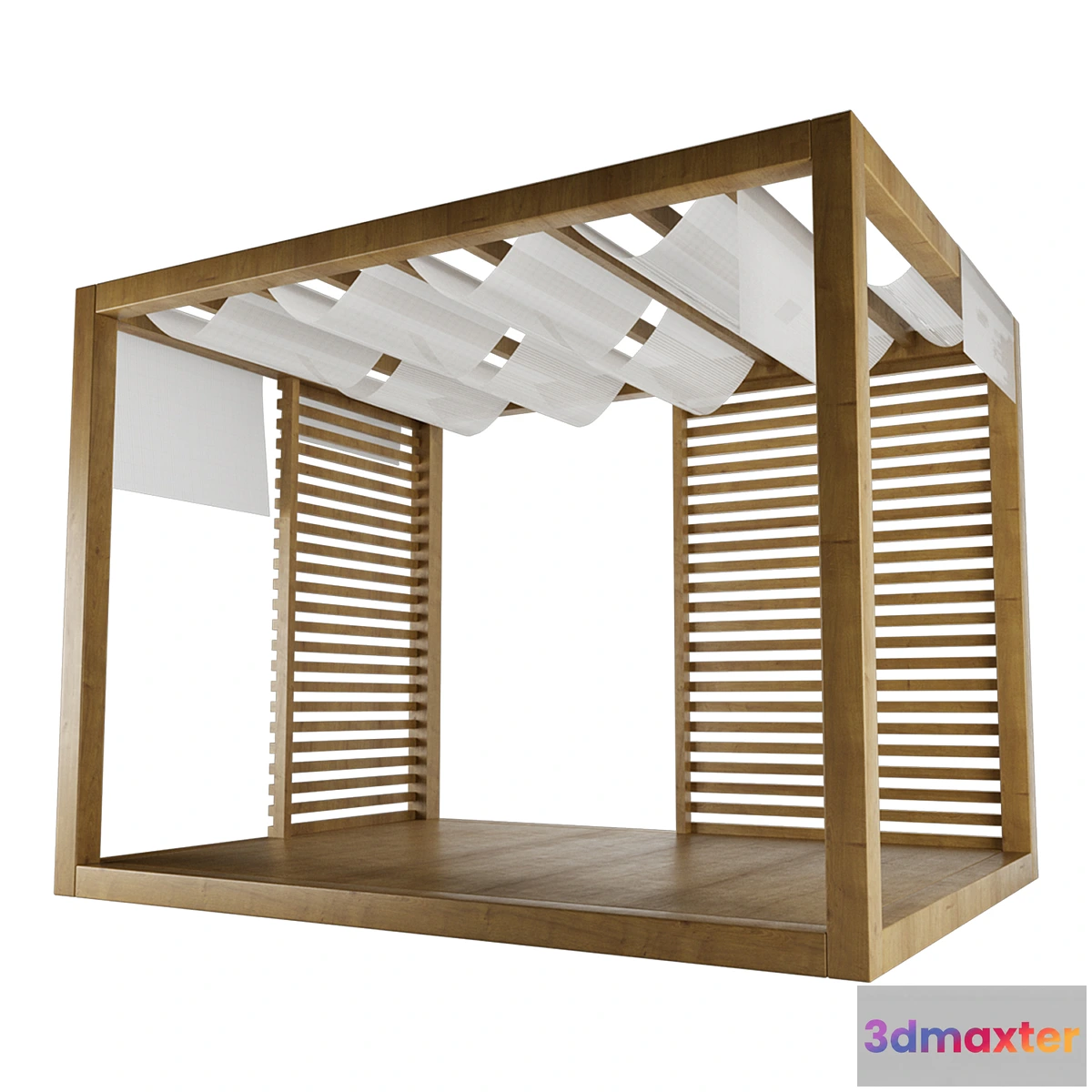 1401848 - Wooden gazebo 001 3D Max