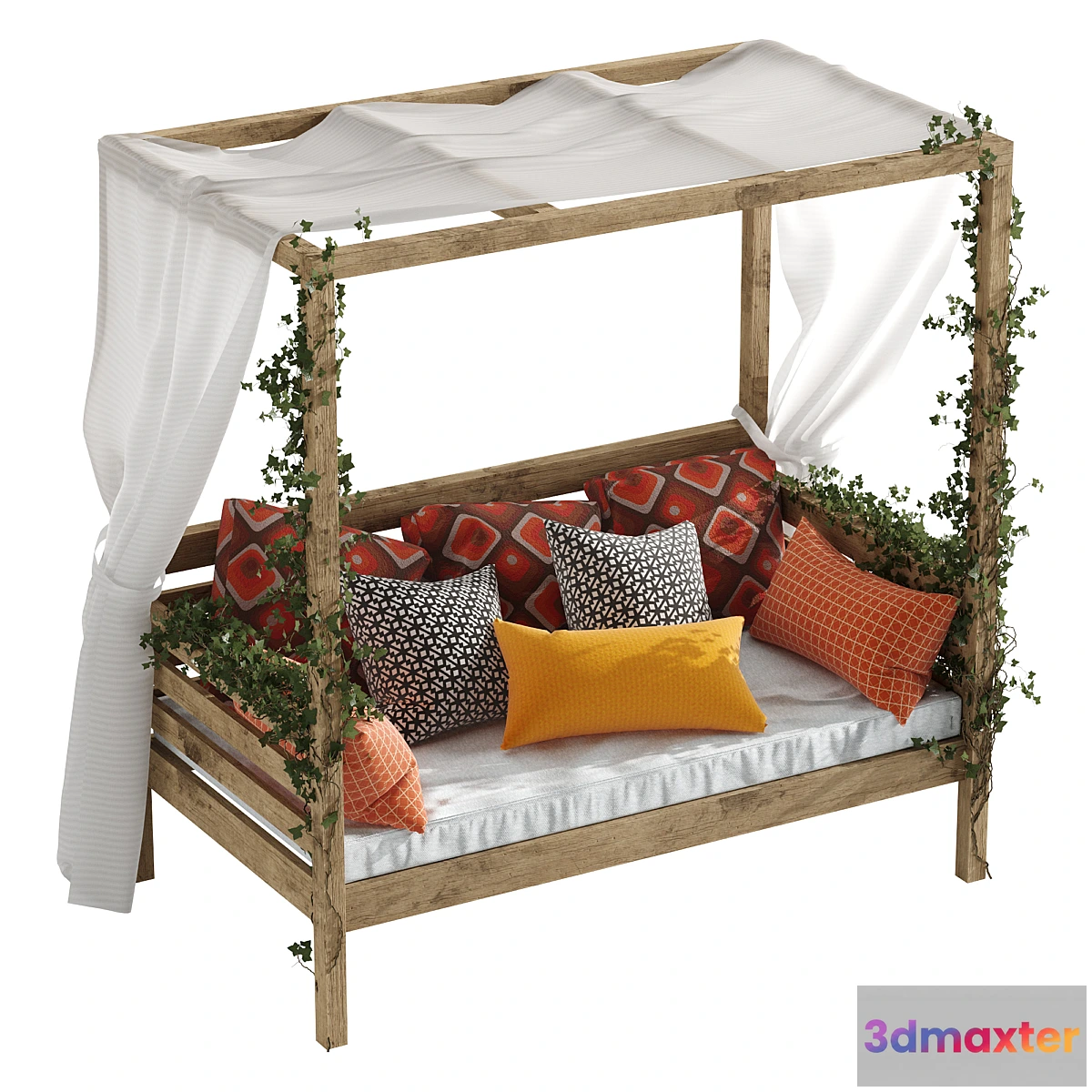 1402420 - Daybed for garden 3D Max