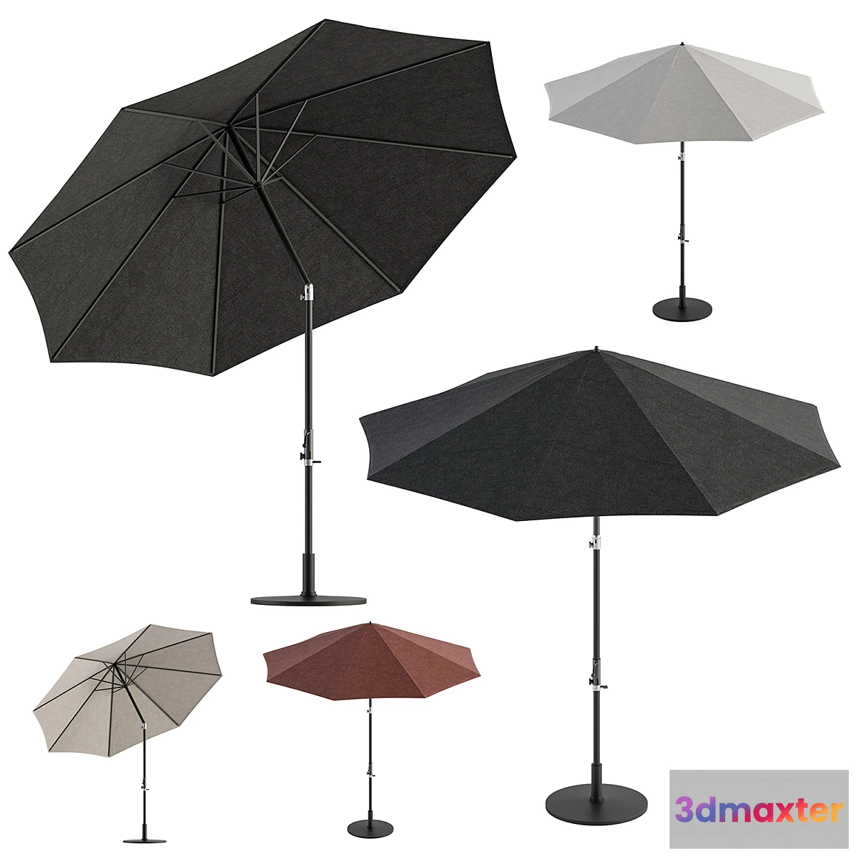 1403924 - Fabric Umbrella 05 3D Max