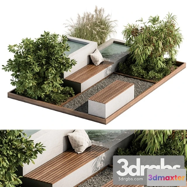 907056 - Backyard And Landscape Furniture Bench And Pound Set 26